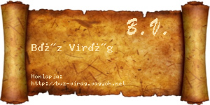 Búz Virág névjegykártya