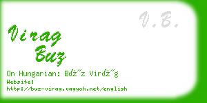 virag buz business card
